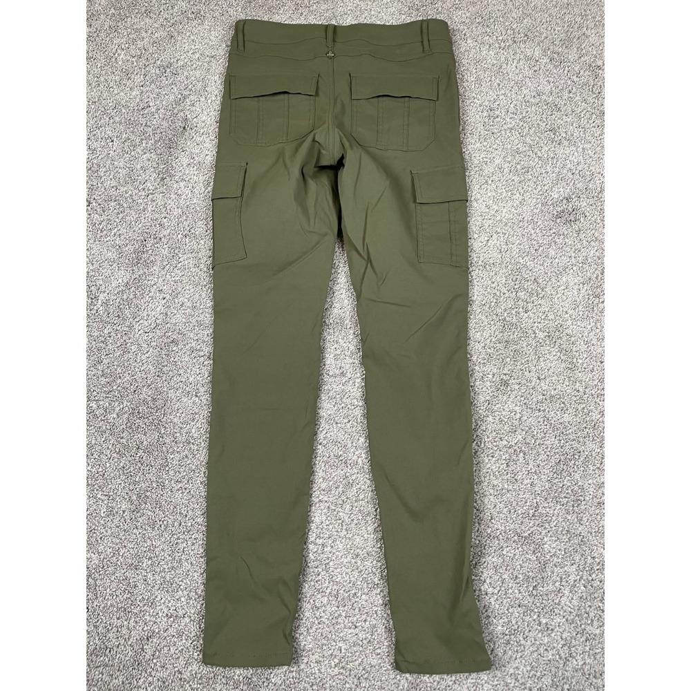 Prana Pants Womens 4 Green Nylon Cargo Skinny‎ Slim Outdoor Camping Gorp Core - Picture 2 of 10